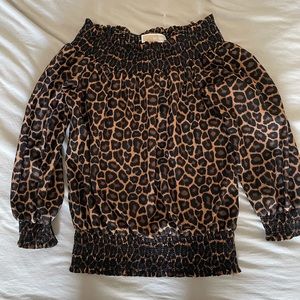 MICKAEL KORS animal print blouse